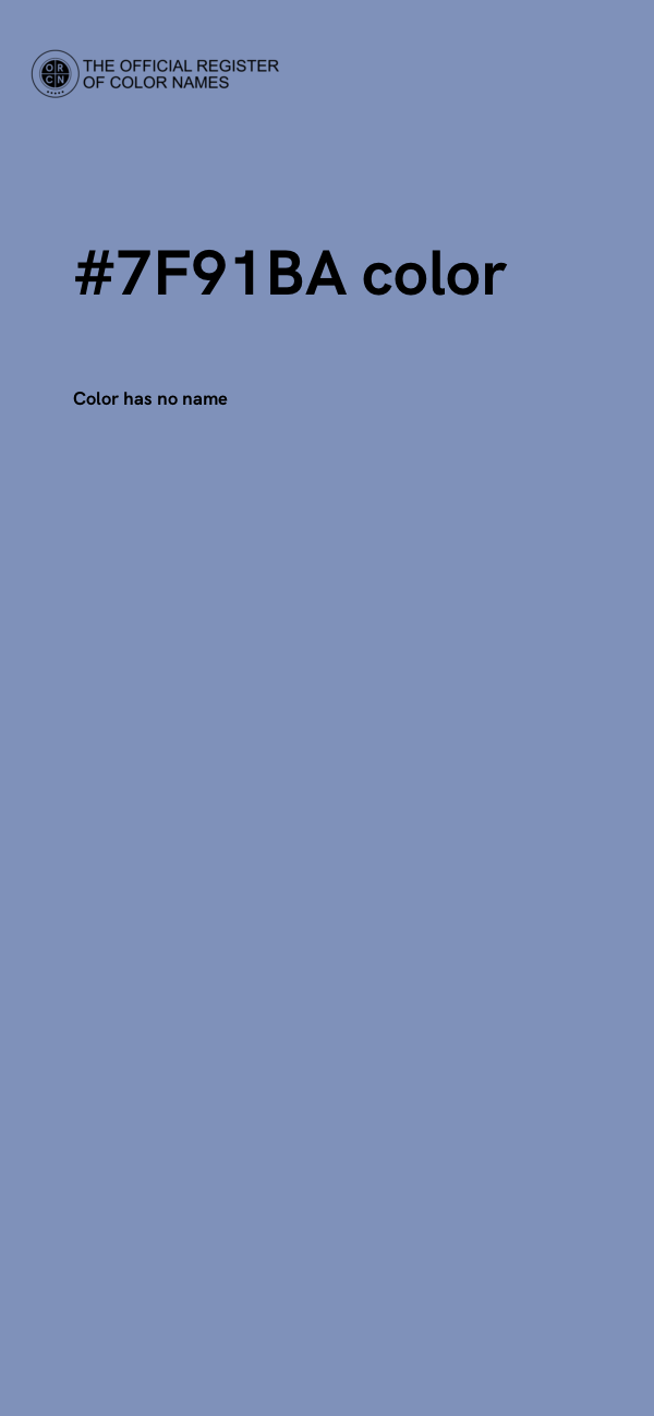 #7F91BA color image