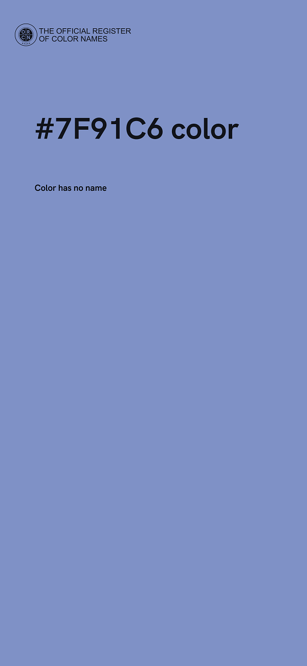 #7F91C6 color image
