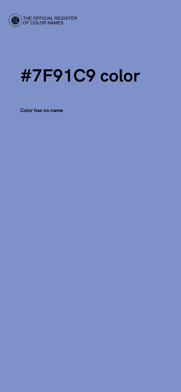 #7F91C9 color image
