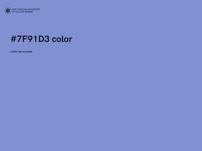 #7F91D3 color image