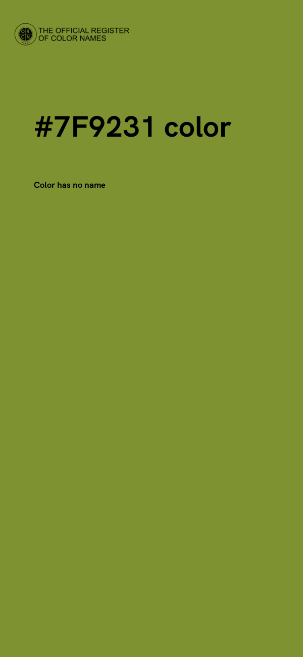 #7F9231 color image