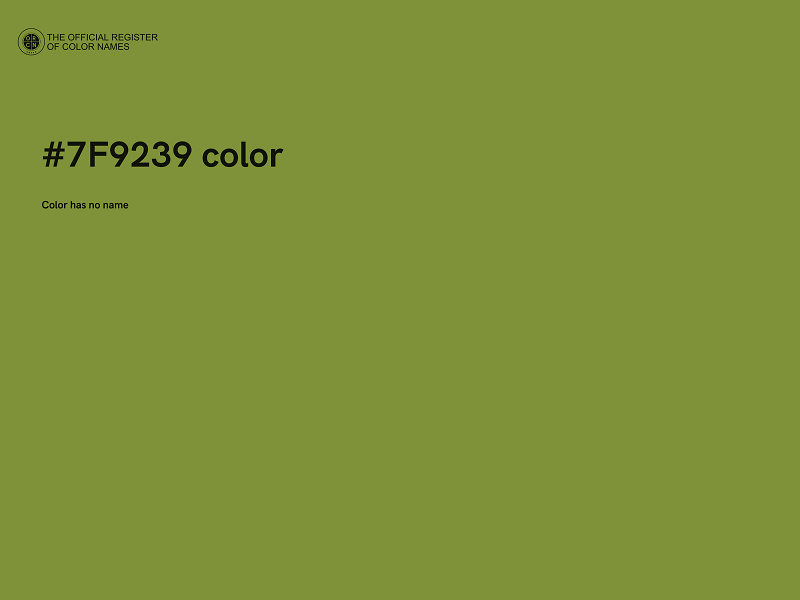#7F9239 color image