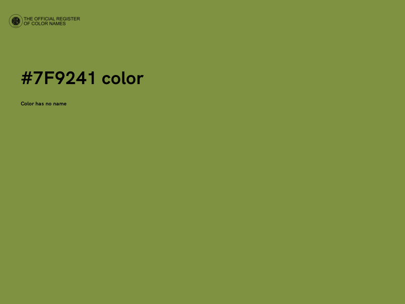 #7F9241 color image