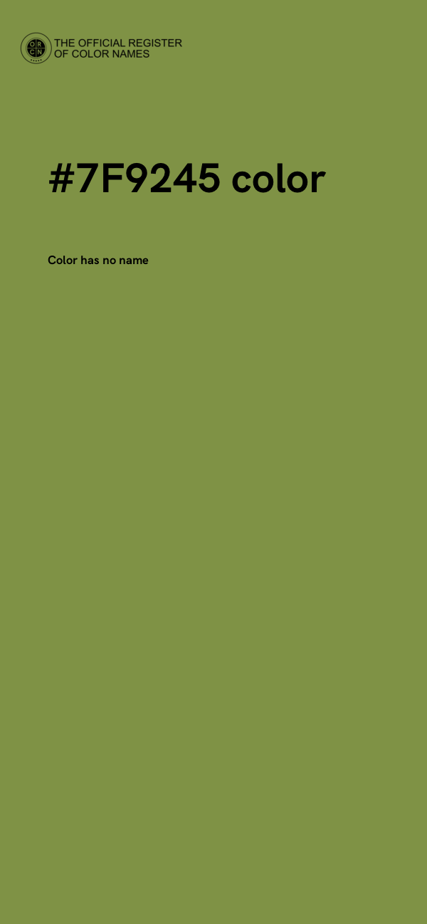 #7F9245 color image