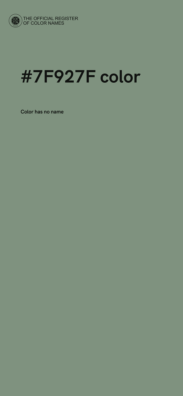 #7F927F color image