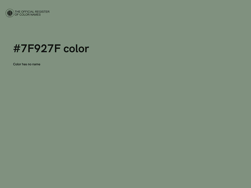 #7F927F color image