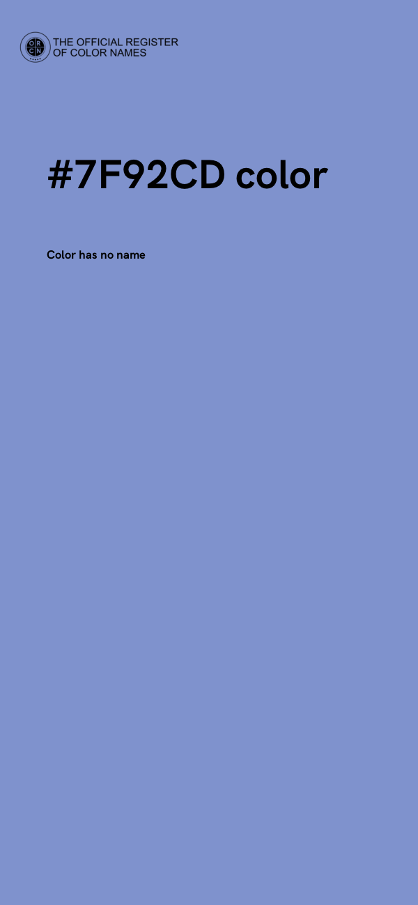 #7F92CD color image