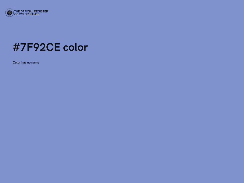 #7F92CE color image