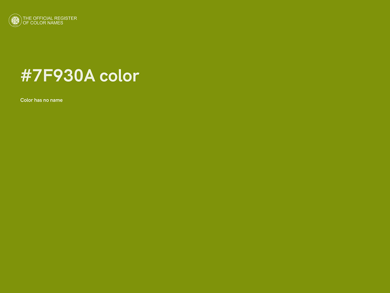 #7F930A color image