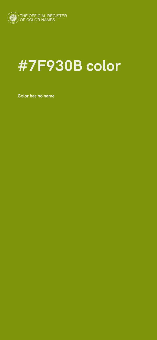 #7F930B color image