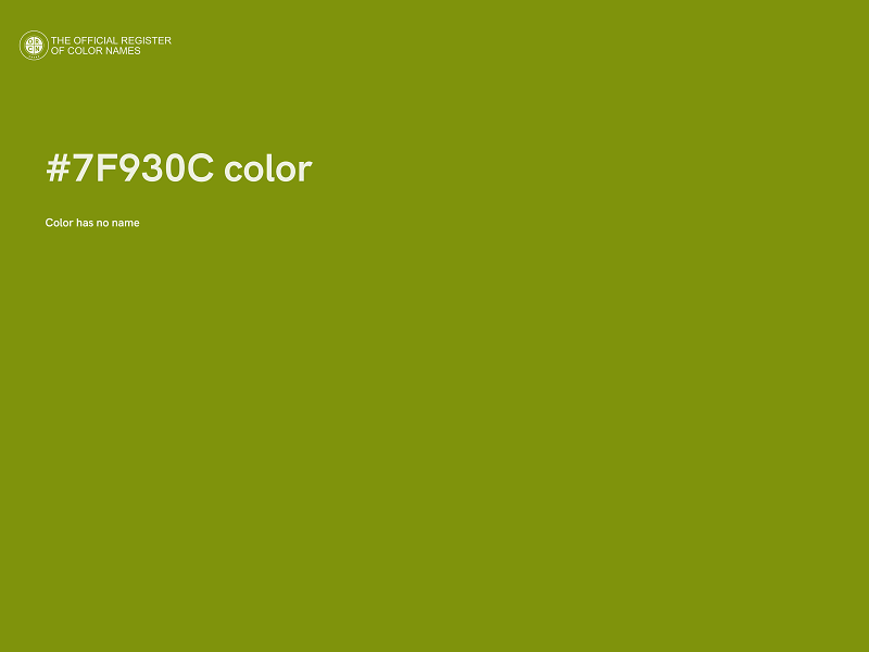 #7F930C color image