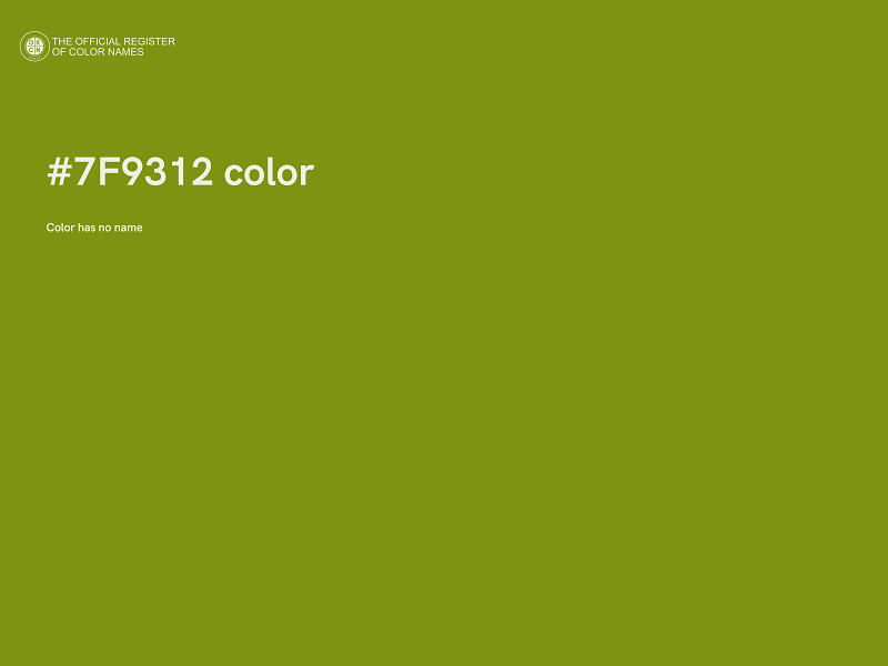 #7F9312 color image