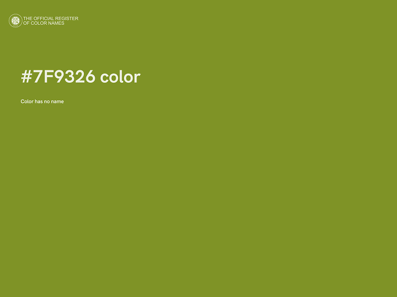 #7F9326 color image