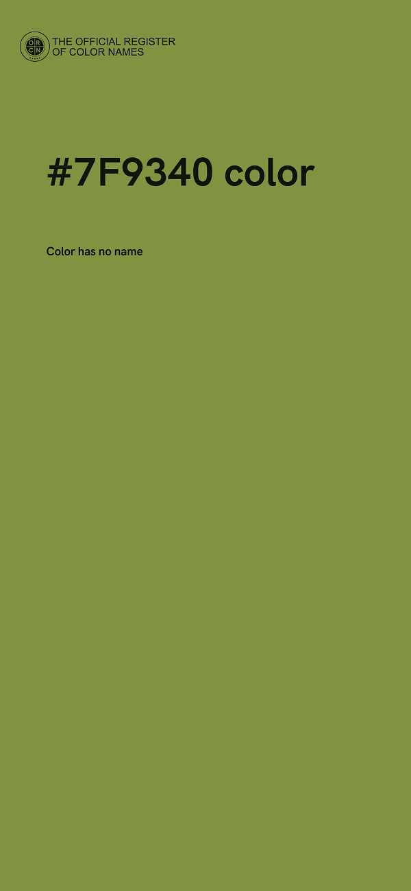 #7F9340 color image