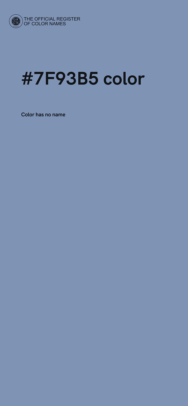#7F93B5 color image