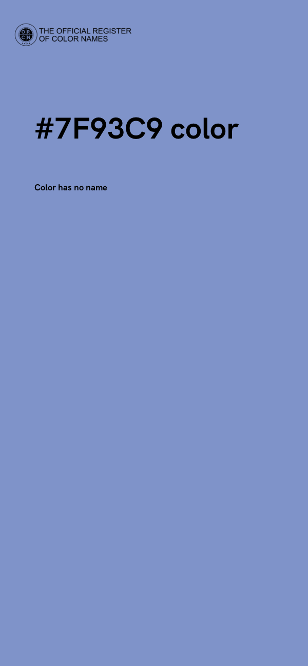 #7F93C9 color image