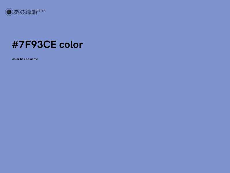 #7F93CE color image