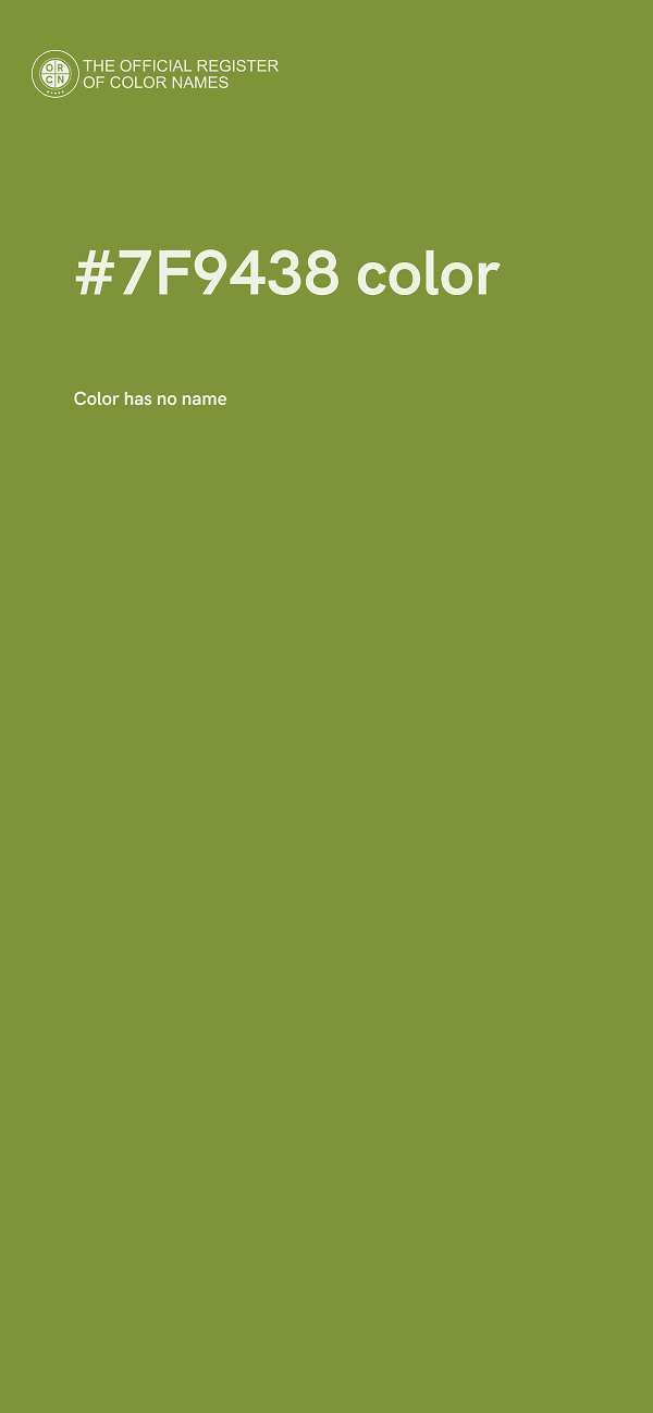 #7F9438 color image