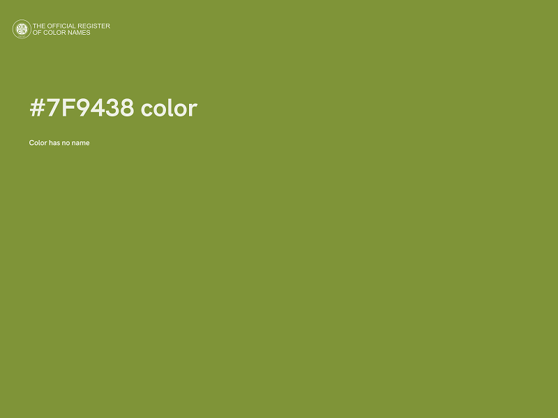 #7F9438 color image