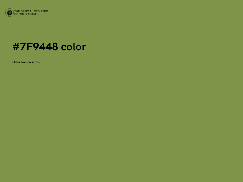 #7F9448 color image