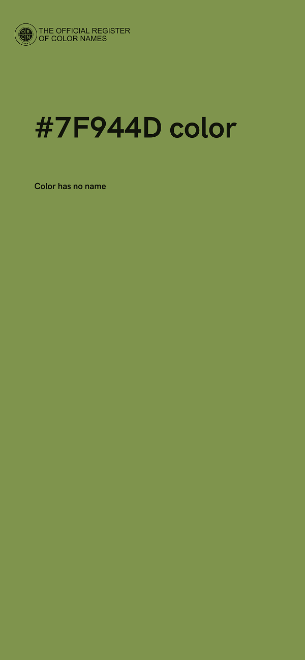 #7F944D color image