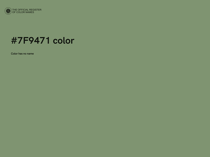 #7F9471 color image