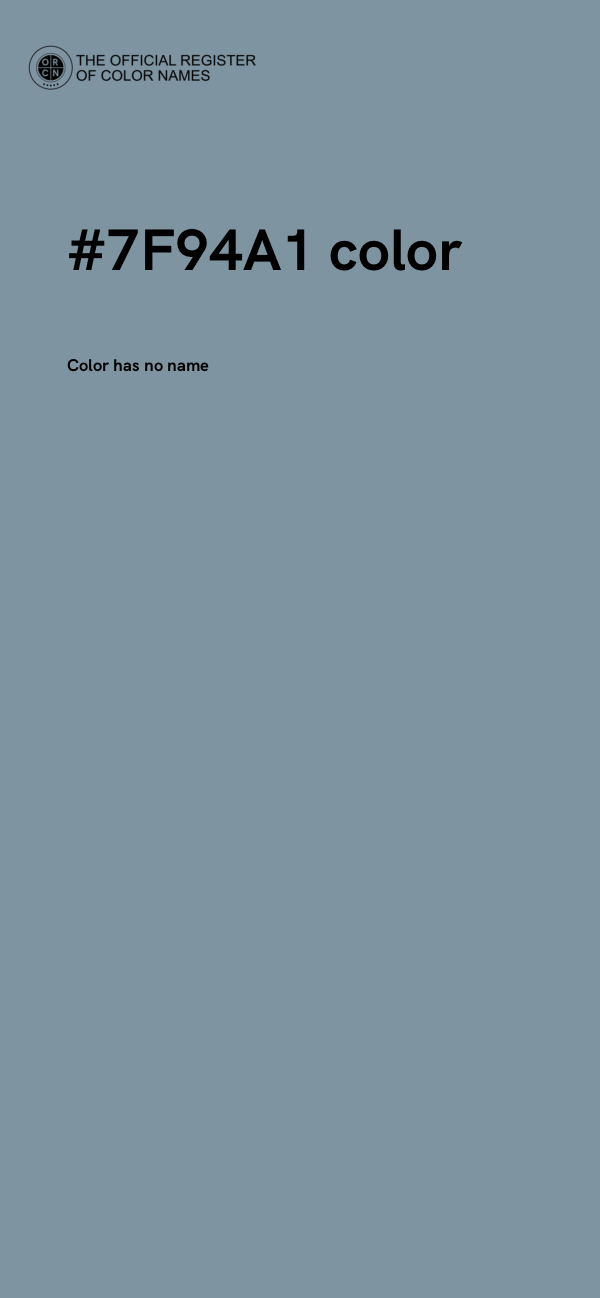 #7F94A1 color image