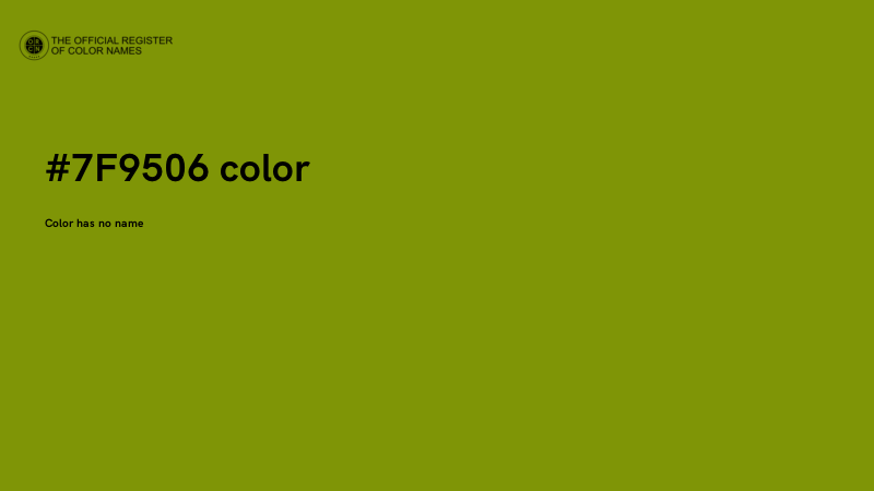 #7F9506 color image