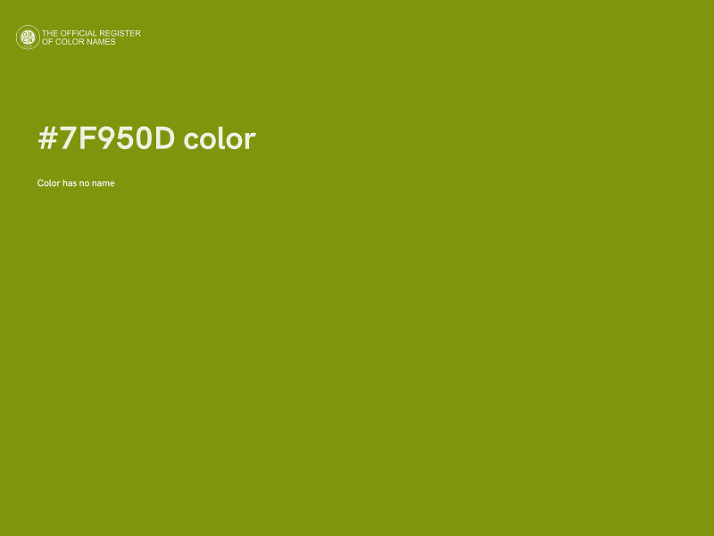 #7F950D color image
