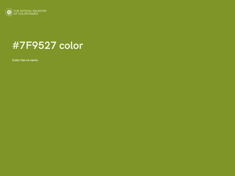 #7F9527 color image