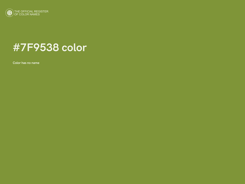 #7F9538 color image