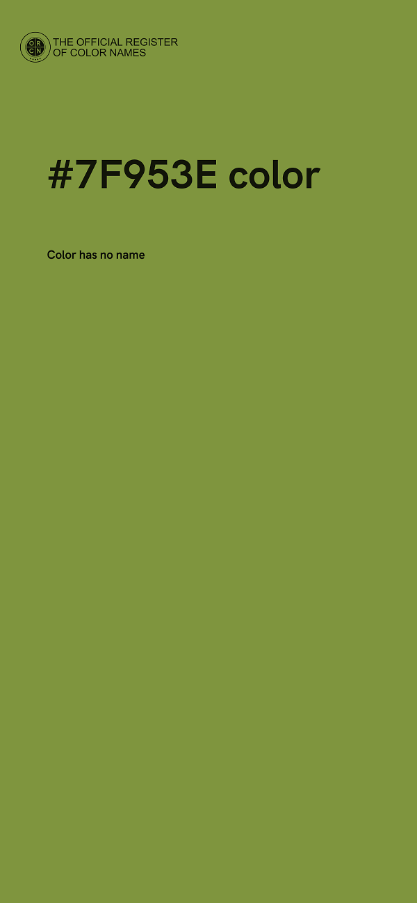 #7F953E color image
