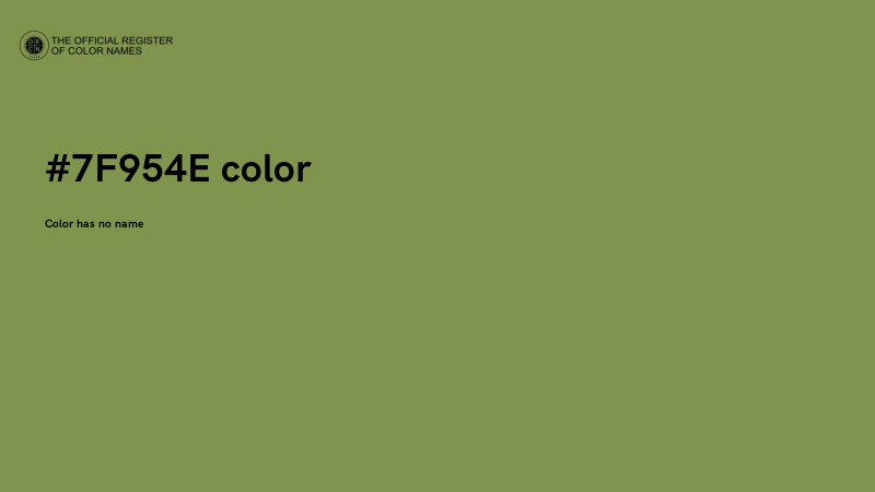 #7F954E color image