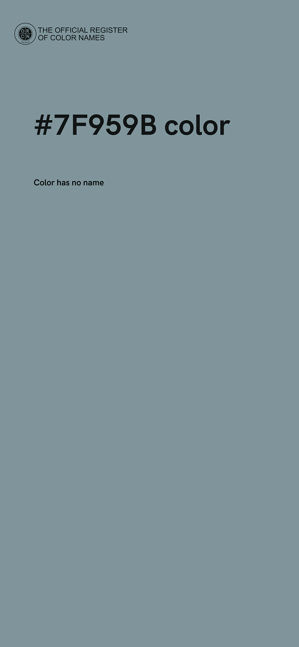 #7F959B color image