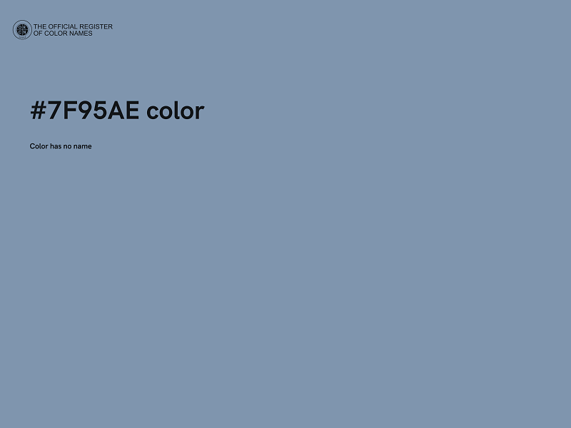 #7F95AE color image