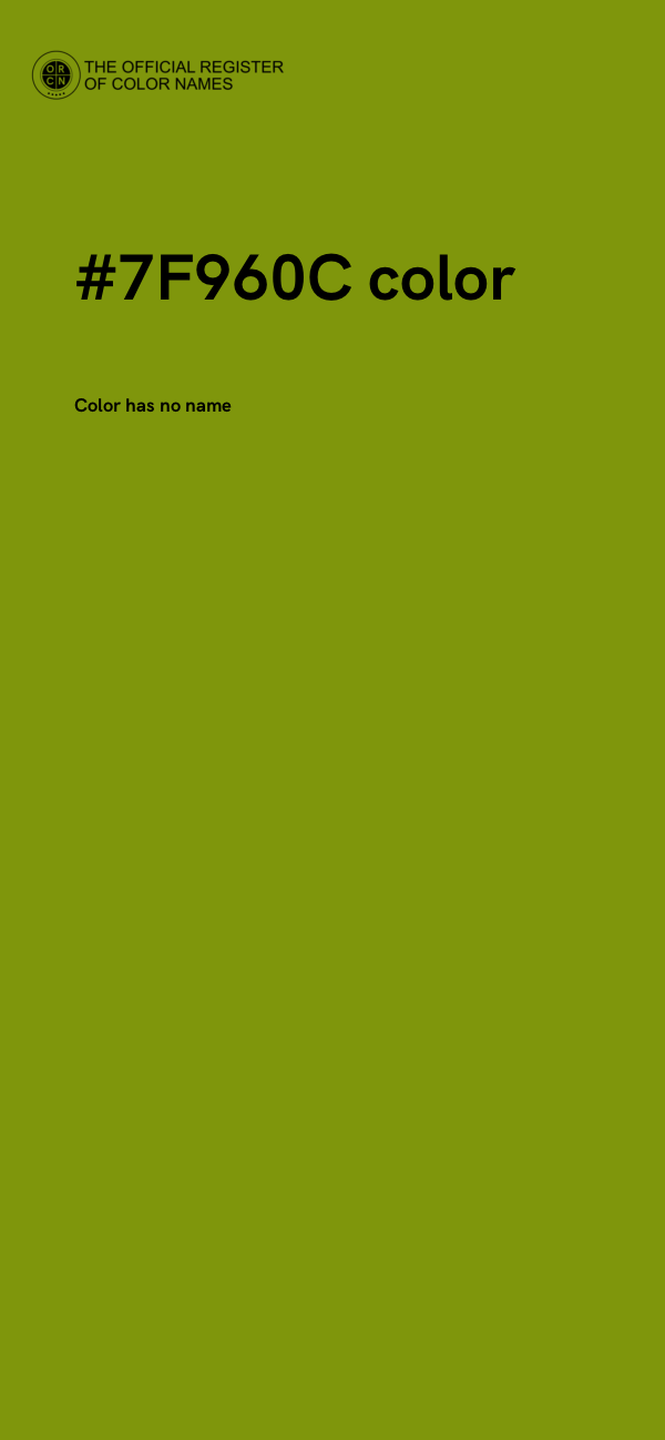 #7F960C color image
