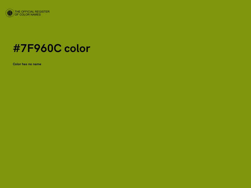 #7F960C color image