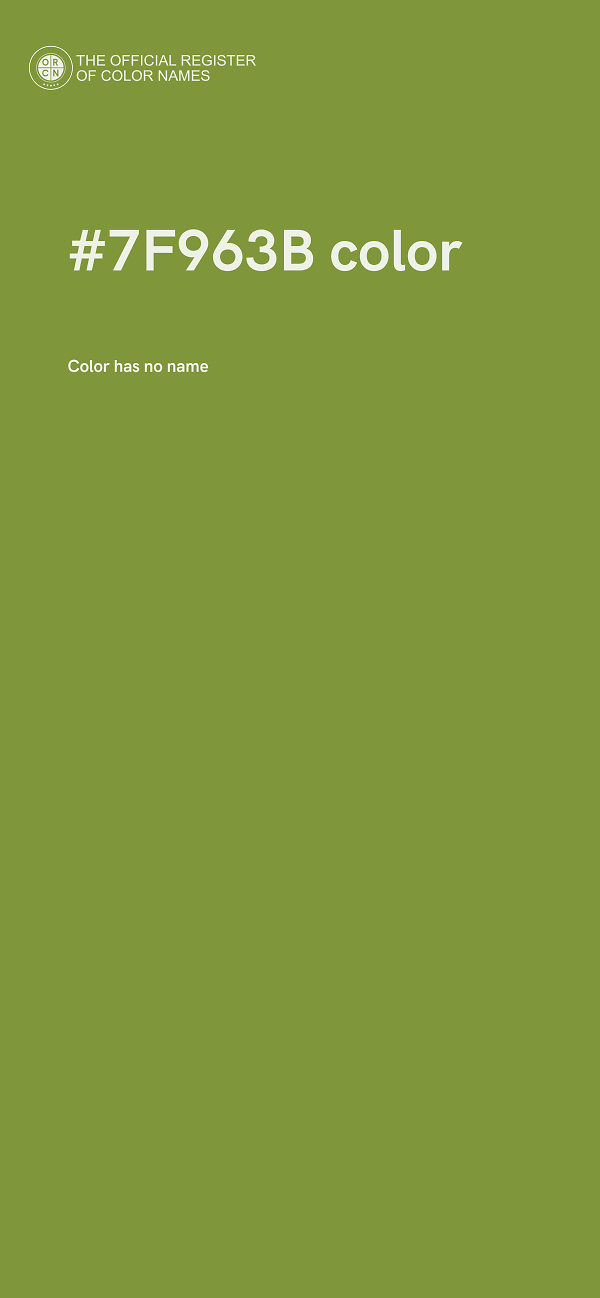 #7F963B color image
