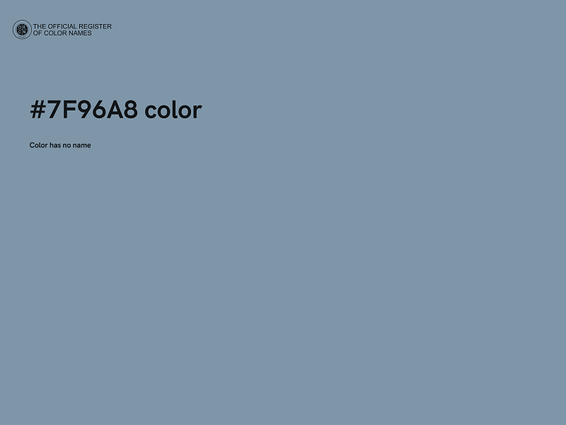 #7F96A8 color image