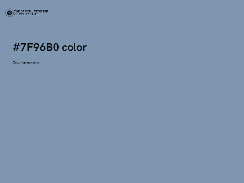 #7F96B0 color image