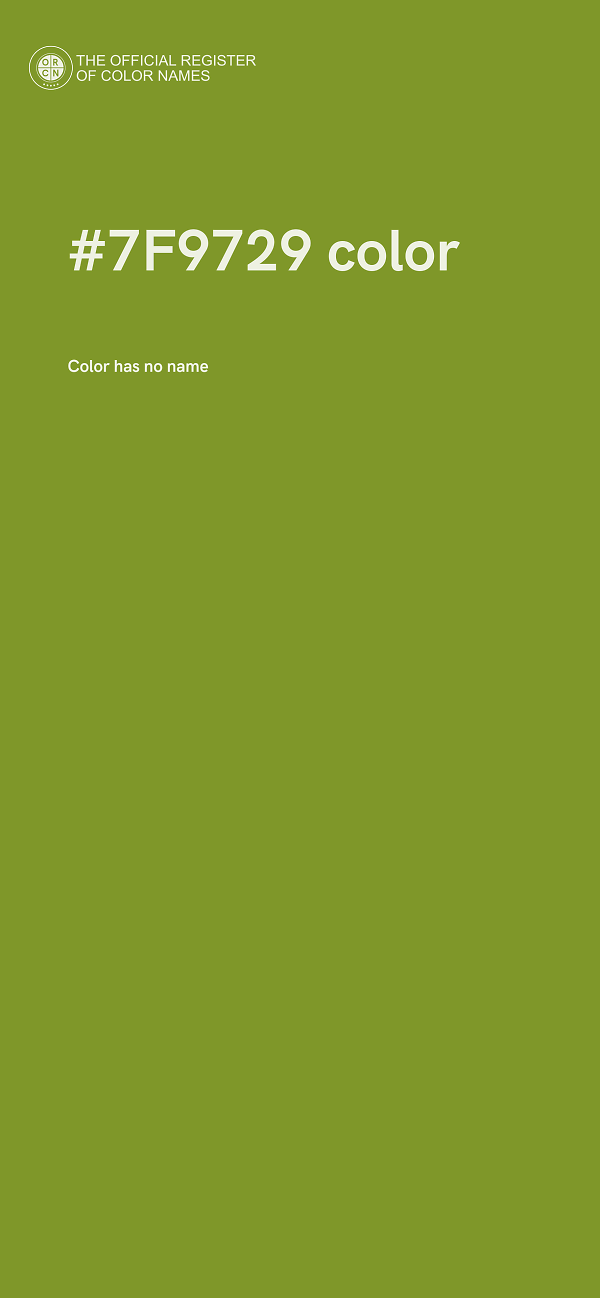 #7F9729 color image