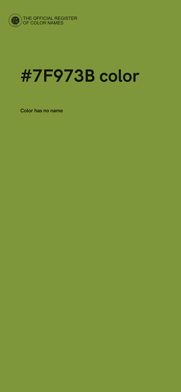 #7F973B color image