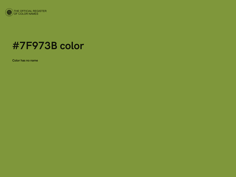 #7F973B color image