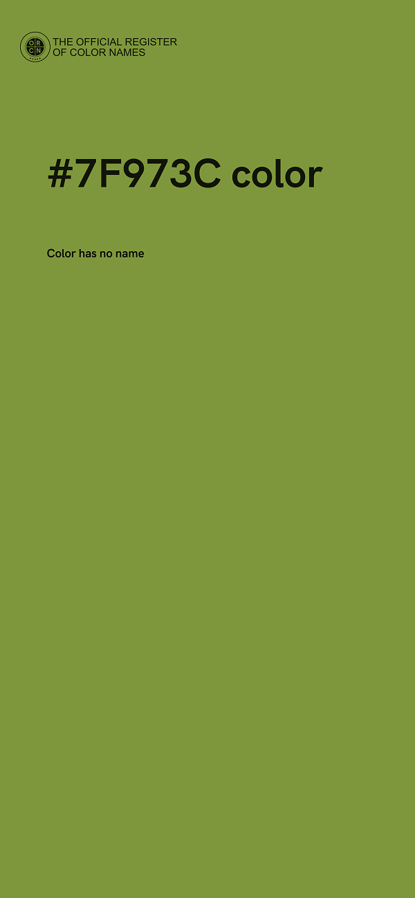 #7F973C color image