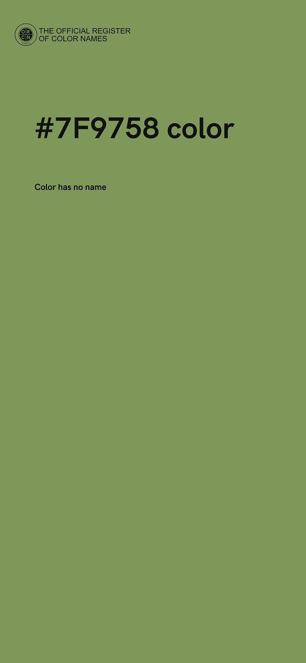 #7F9758 color image