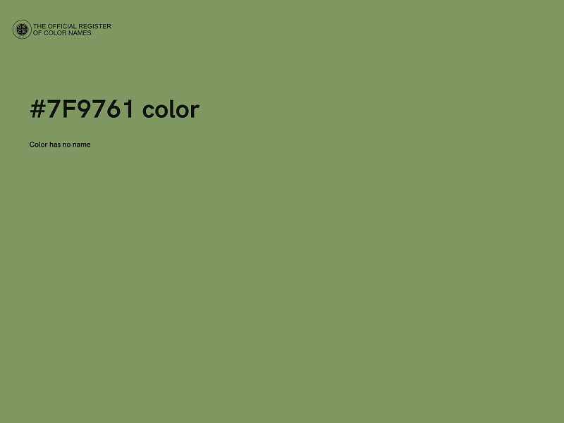 #7F9761 color image