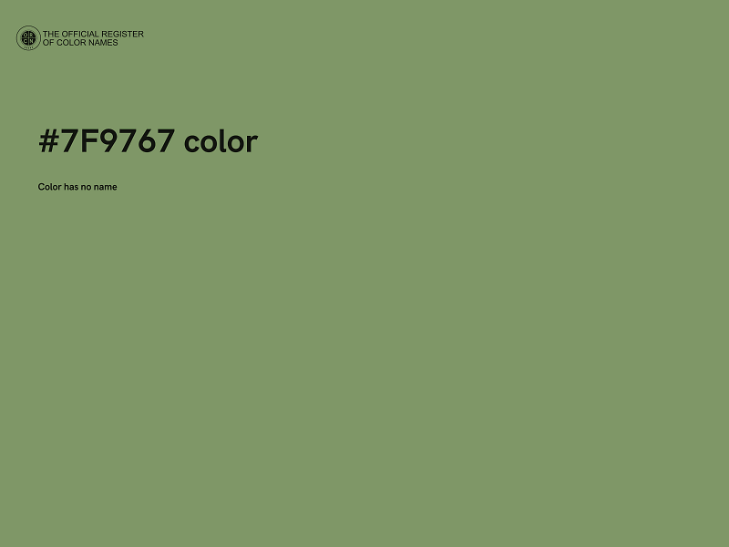 #7F9767 color image