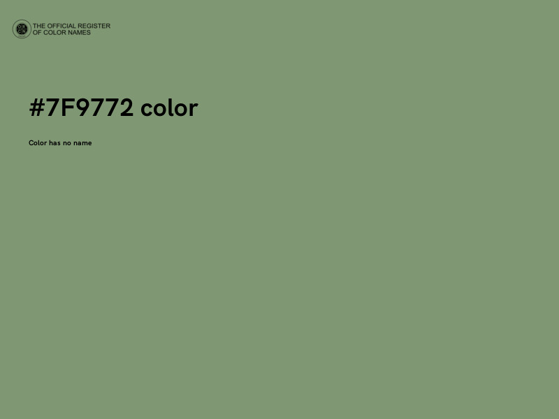 #7F9772 color image
