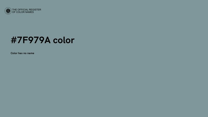 #7F979A color image