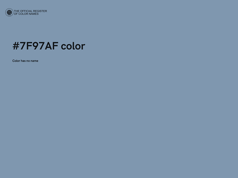 #7F97AF color image